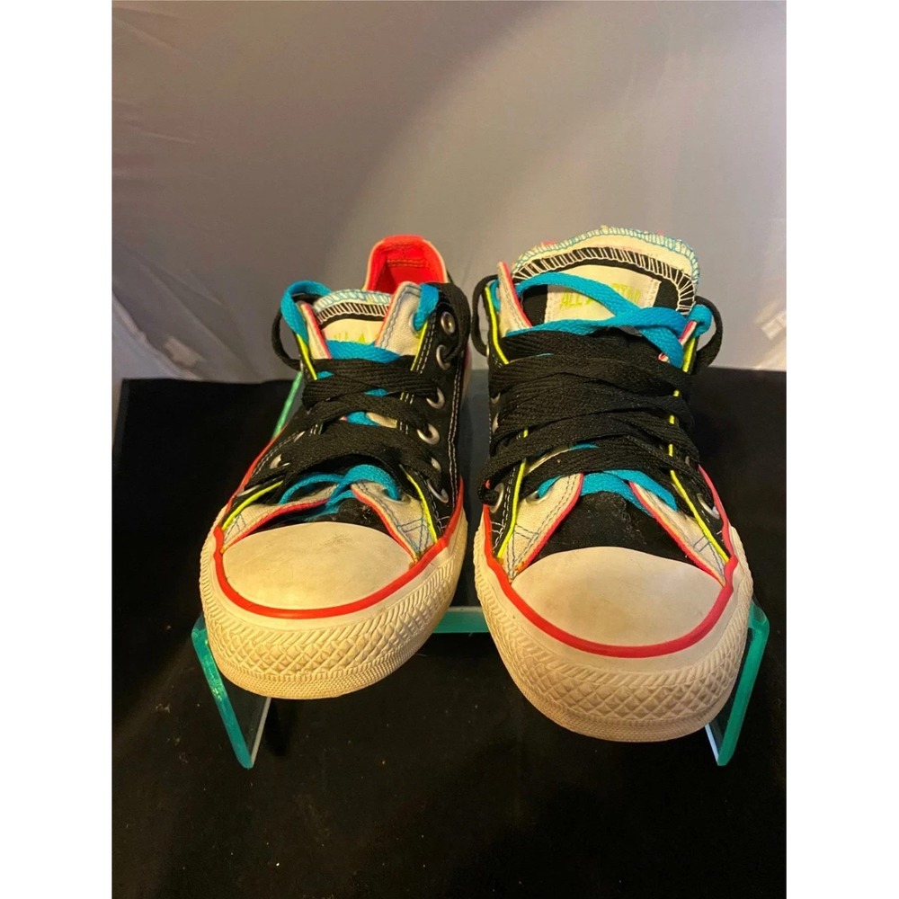 Converse Chuck Taylor All Star Low Top Multi-Color Neon Black Sneakers